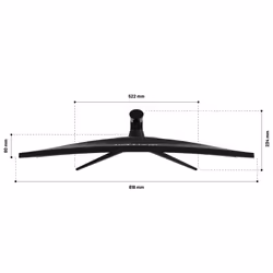 JAPANNEXT JN-IPS340UWQHD60C-C65W-HS écran plat de PC 34" UltraWide Quad HD LCD Noir, Argent - Vue supplémentaire 6