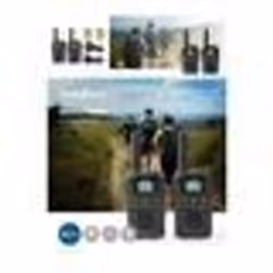 Talkie-Walkie Double Portée de 10km  8 canaux PTT / VOX  2 Appareils  Noir