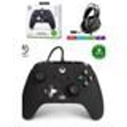 Manette de jeu - XBOX - Pack Manette NOIRE EDITION Officielle - Casque Gamer PRO H7 - Multiplateforme - Sans fil