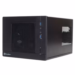 Silverstone SG05-LITE, Cube, PC, Noir, DTX, mini-ITX, Plastique, Acier, Jouer