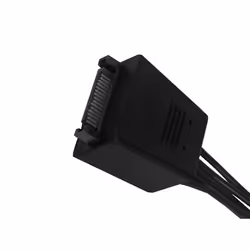 Silverstone CP06-E4 câble SATA 0,19 m Noir - Vue supplémentaire 4