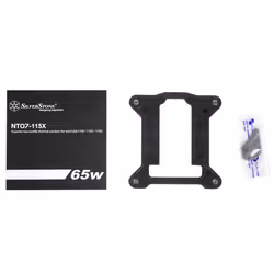 Silverstone SST-NT07-115X système de refroidissement d'ordinateur Carte SIM Refroidisseur 8 cm Noir, Métallique - Vue supplémentaire 11
