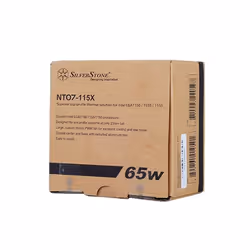 Silverstone SST-NT07-115X système de refroidissement d’ordinateur Carte SIM Refroidisseur 8 cm Noir, Métallique