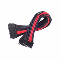 Silverstone SST-PP07-MBBR, 0,3 m, ATX (24-pin), Femelle, Noir, Rouge