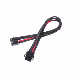Silverstone PP07-EPS8BR, 0,3 m, 8-pin(4+4) EPS12V, 8-pin EPS12V, Mâle, Femelle, 90°