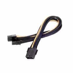 Silverstone SST-PP07-PCIBG, 0,25 m, PCI-E (6+2 pin), Femelle, Noir, Or
