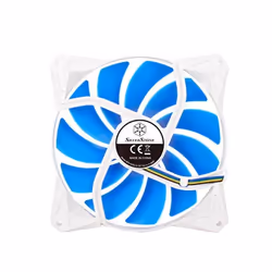 Silverstone FQ91 Boitier PC Ventilateur 9,2 cm Bleu, Blanc