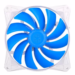 Silverstone FQ141 Boitier PC Ventilateur 14 cm Bleu, Blanc