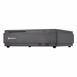 Silverstone ML07, HTPC, PC, Noir, Mini-DTX, Mini-ITX, Plastique, Acier, Bas