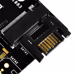 Silverstone ECM20 carte et adaptateur d'interfaces Interne PCIe, SATA - Vue supplémentaire 5