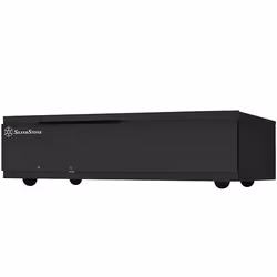 Silverstone ML06-E, Bureau, PC, Noir, Mini-DTX, Mini-ITX, Aluminium, Acier, maison/bureau