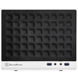 Silverstone SG13 Mini Tower Noir, Blanc