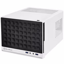 Silverstone SG13 Mini Tower Noir, Blanc