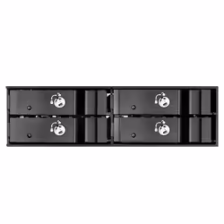 Silverstone FS204 boîtier de disques Noir