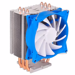 Silverstone SST-AR08 système de refroidissement d’ordinateur Processeur Refroidisseur 9,2 cm Bleu, Métallique, Blanc