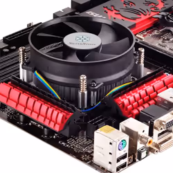 Silverstone NT09-115X Processeur Refroidisseur 9,2 cm Aluminium, Noir - Vue supplémentaire 7