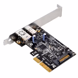 Silverstone ECU03, PCIe, USB 3.2 Gen 1 (3.1 Gen 1), Profil bas, PCIe 2.0, 10 Gbit/s, Windows 10 Education, Windows 10 Educati ...