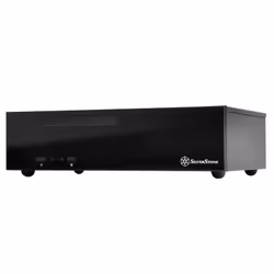 Silverstone SST-ML09B, HTPC, PC, Noir, Mini-DTX, Mini-ITX, Acrylique, Plastique, Acier, 7 cm