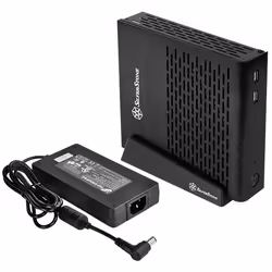 Silverstone Petit PT13-120, Small Form Factor (SFF), PC, Noir, Mini-ITX, Aluminium, Acier, HDD, Énergie