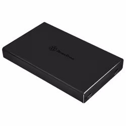 Silverstone TS15, Boîtier disque dur/SSD, 2.5", SATA, Série ATA II, Série ATA III, Connectivité USB, Noir