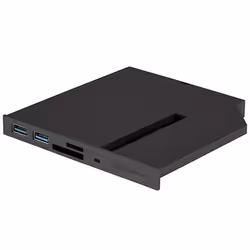 Silverstone FPS01, ports panneau I/O, Noir, Plastique, 5 Gbit/s, MicroSD (TransFlash), SD, SDHC, SDXC, 128 mm