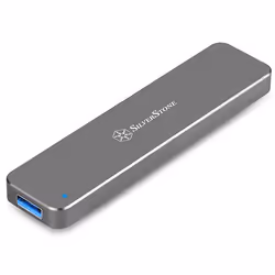 Silverstone MS09, Enceinte ssd, M.2, SATA, Connectivité USB, Charbon de bois