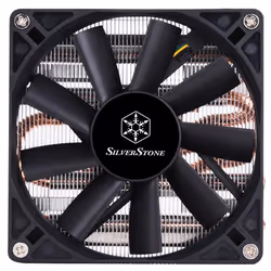 Silverstone AR11 Processeur Refroidisseur 9,2 cm Aluminium, Noir