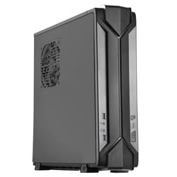 Silverstone SST-RVZ03B-ARGB unité centrale Profile bas (Slimline) Noir