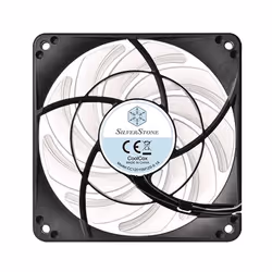 Silverstone FW124 Boitier PC Refroidisseur d'air Noir, Blanc 1 pièce(s)