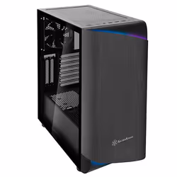 Silverstone SETA A1 Midi Tower Noir, Titane - Vue supplémentaire 12