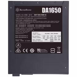 Silverstone DA1650 unité d'alimentation d'énergie 1650 W 20-pin ATX 2U Noir