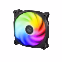 Silverstone Air Blazer 120R, Ventilateur, 12 cm, 93,97 cfm, Noir, Translucide