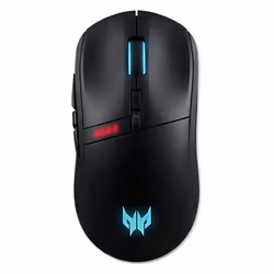 Acer Predator Cestus 350, Ambidextre, Optique, RF Wireless + USB Type-C, 16000 DPI, 0,5 ms, Noir
