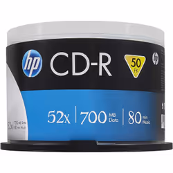 HP CRE00017 CD vierge CD-R 700 Mo 52x 50 pièce(s)
