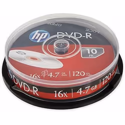 HP 69315, DVD+R, 120 mm, 10 pièce(s), 4,7 Go