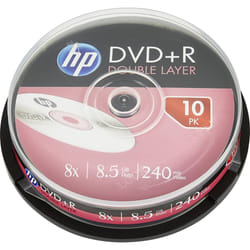 HP DRE00060 DVD vierge 8,5 Go DVD+R 10 pièce(s)