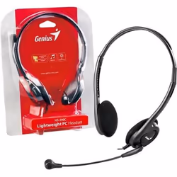 Micro-Casque GENIUS HS-200C Filaire Stereo Gris - Pour Ordinateur