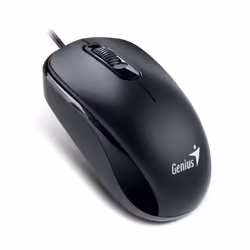 Genius Computer Technology DX-110, Ambidextre, Optique, PS/2, 1000 DPI, Noir