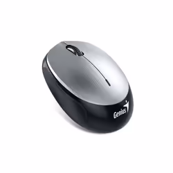 Genius Computer Technology NX-9000BT, Ambidextre, BlueEye, Bluetooth + USB Type-A, 1200 DPI, Noir, Argent