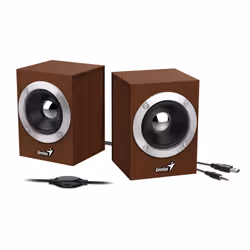 Genius Computer Technology SP-HF280, 2-voies, 2.0 canaux, Avec fil, 6 W, 100 - 20000 Hz, Marron