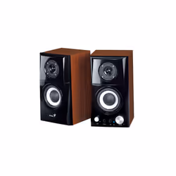 Genius Computer Technology 31730032400, 2-voies, 2.0 canaux, Avec fil, 14 W, 100 - 20000 Hz, Noir, Bois
