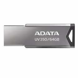 ADATA UV350, 64 Go, USB Type-A, Sans capuchon, 5,9 g, Gris