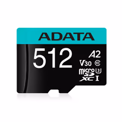 ADATA Premier Pro, 512 Go, MicroSDXC, Classe 10, 100 Mo/s, 80 Mo/s, Class 3 (U3)