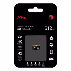 XPG AUSDX512GUI3XPGA2-R mémoire flash 512 Go MicroSDXC UHS-I Classe 10