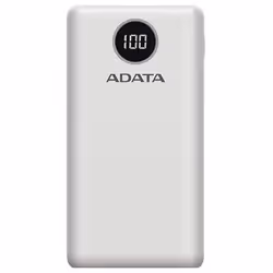 ADATA P20000QCD, 20000 mAh, Lithium Polymère (LiPo), Quick Charge 3.0, 15 W, Blanc