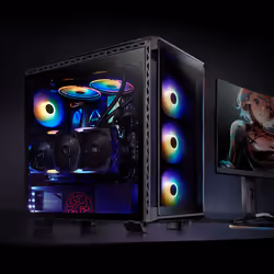 XPG Battlecruiser, Midi Tower, PC, Noir, ATX, EATX, micro ATX, Mini-ITX, Acier inoxydable, Jouer