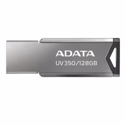 ADATA UV350, 128 Go, USB Type-A, 3.2 Gen 1 (3.1 Gen 1), 100 Mo/s, Sans capuchon, Argent