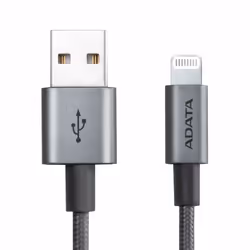 ADATA AMFIAL-1MK-CTI, 1 m, Lightning, USB A, Mâle, Mâle, Titane