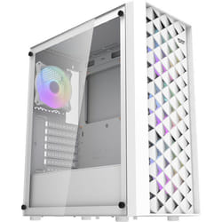 DARKFLASH - DF-DK351CL6-WH - DK351 - Boitier PC sans alimentation - Moyen tour - Format ATX - Blanc