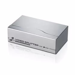 ATEN Séparateur VGA 2 ports (350MHz), VGA, 2x VGA, 1920 x 1440 pixels, Argent, Métal, 30 m